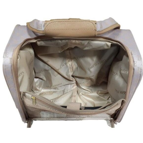 London Fog Signature Collection Under Seat Bag- Rose/Caramel - Picture 6 of 11